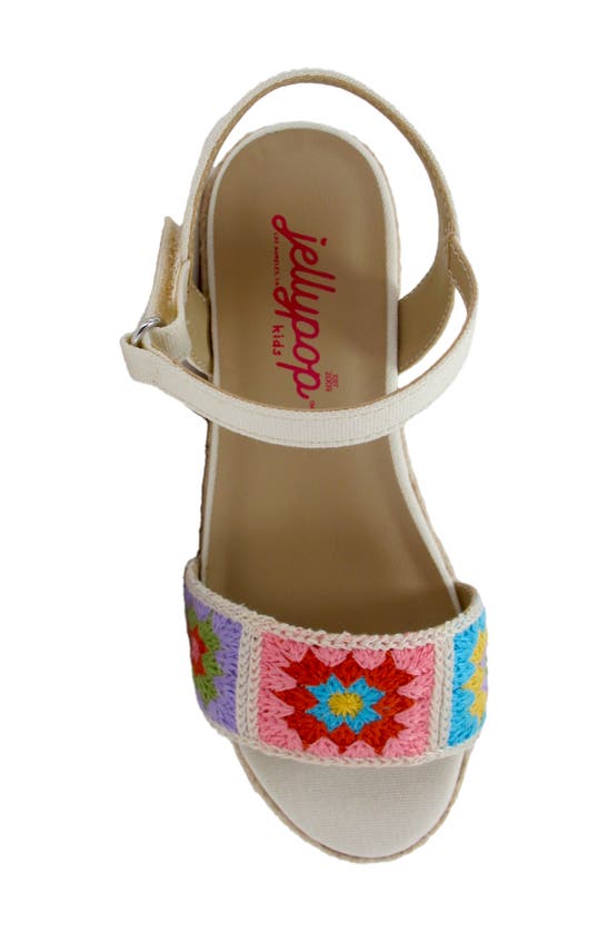 Shop Jellypop Kids' Malenna Platform Espadrille Sandal In Natural Multi