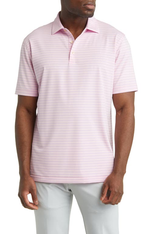 Peter Millar Drum Performance Jersey Polo in Palmer Pink