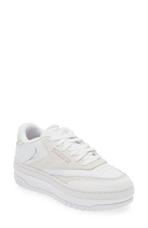 Reebok Club C Extra Platform Sneaker White/Ashlil/Pure Grey at Nordstrom,