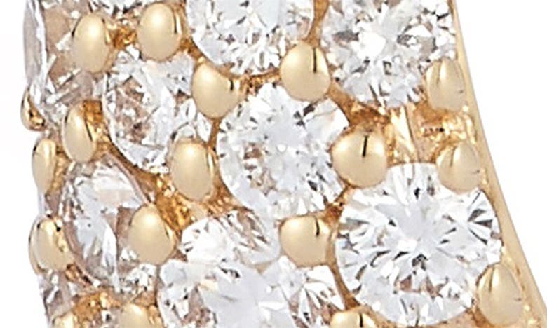 Shop Dana Rebecca Designs Tapered Diamond Hoop Earrings In Yellow Gold