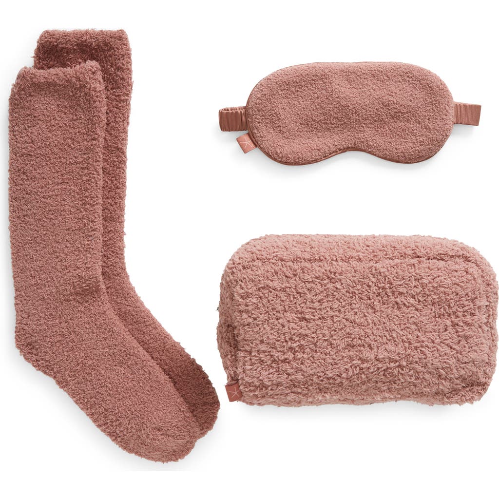 Shop Barefoot Dreams Cozychic® Eye Mask & Socks Set In Terra