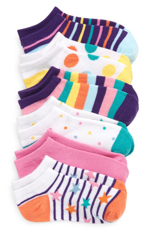 Tucker + Tate Kids' Assorted 6-Pack Low Cut Socks in Happy Shapes Pack