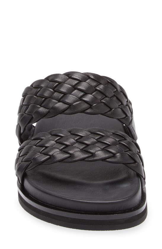 Shop Frankie4 Malone Weave Slide Sandal In Black Weave