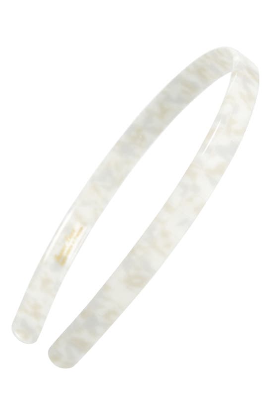 Shop France Luxe Skinny Headband In Coconut Milk