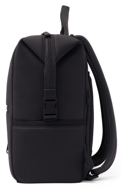 Dagne Dover Indi Large Water Resistant Scuba Knit Diaper Backpack In Onyx