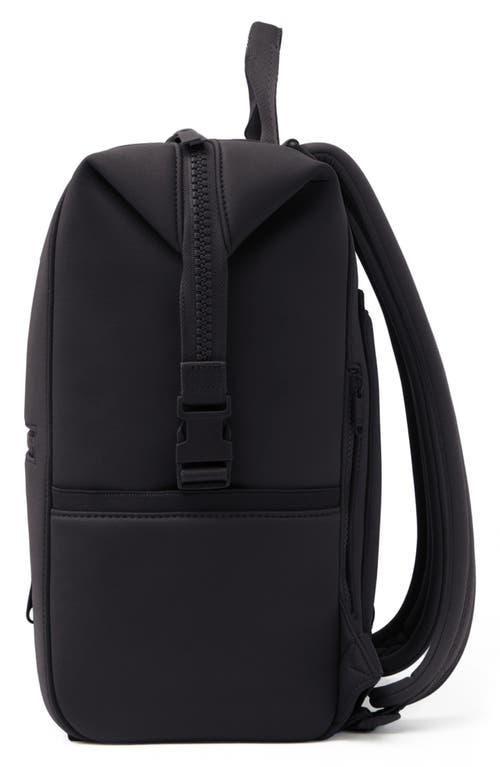 Shop Dagne Dover Indi Large Water Resistant Scuba Knit Diaper Backpack In Onyx