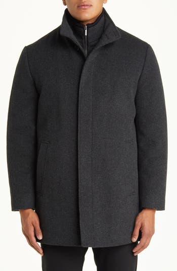 Cardinal of Canada Men's Tate Top Coat - Grey Herringbone - Size 38