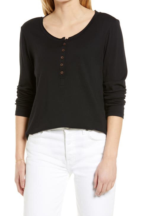 Women's Cotton Blend Tops | Nordstrom