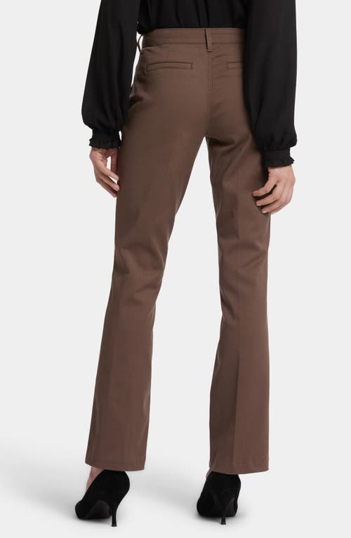 Shop Nydj Barbara Stretch Twill Bootcut Pants In Dark Wood