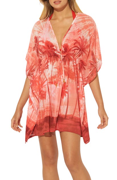 Bleu By Rod Beattie Cover-up Caftan In Living Color