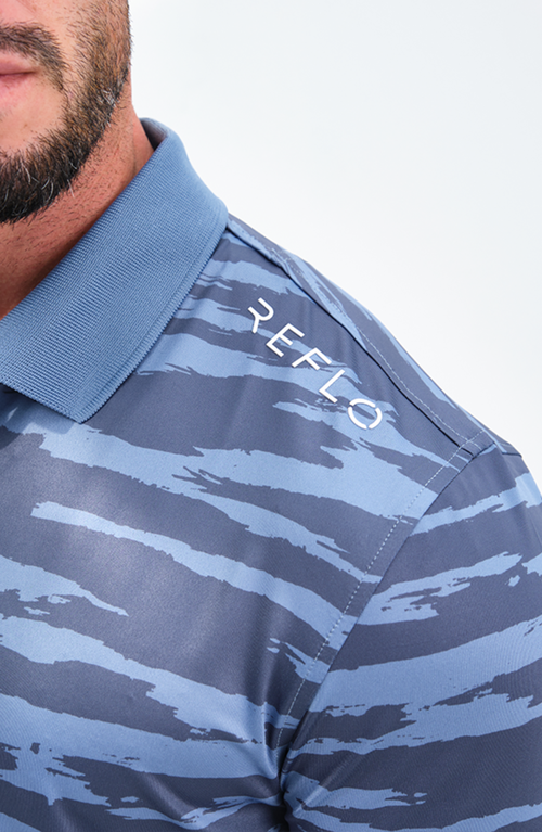 Reflo Tagus Performance Sustainable Polo In Dark Forest