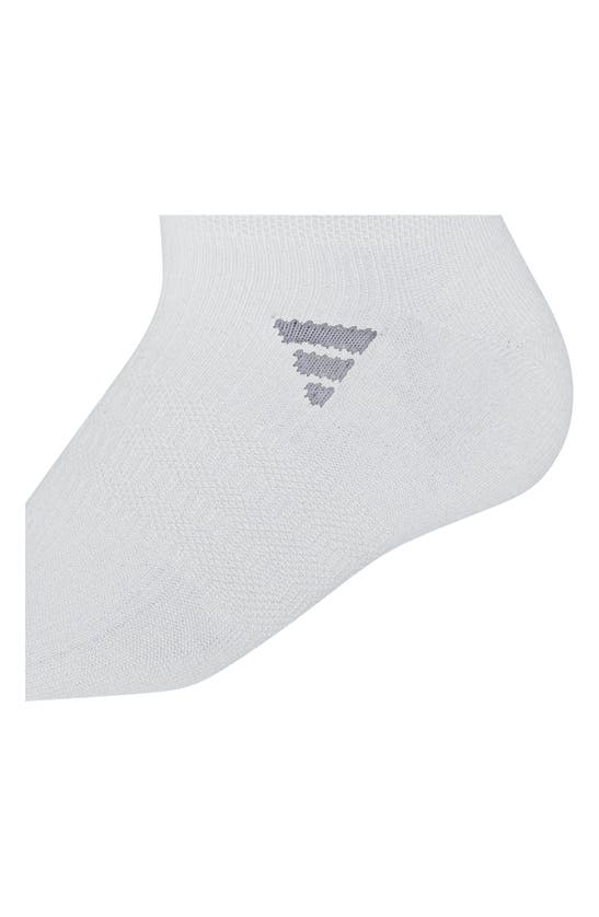 Shop Adidas Originals 6-pack Superlite No Show Performance Socks In White/ Black/ Grey