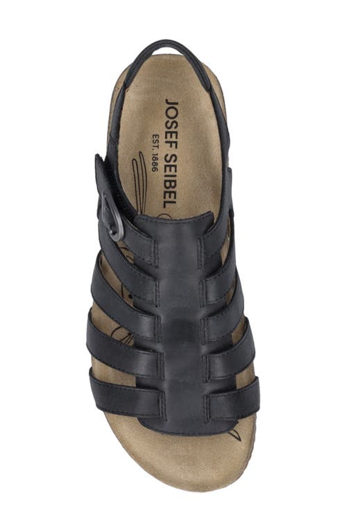 Josef Seibel Tonga Fisherman Sandal In Black