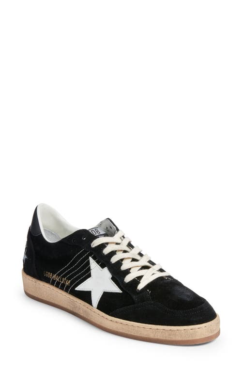 Golden Goose Ball Star Low Top Sneaker In Black/white