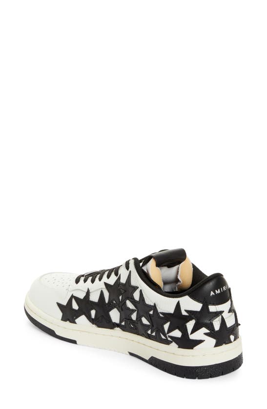 Amiri Stars Low Top Sneaker In White/ Black