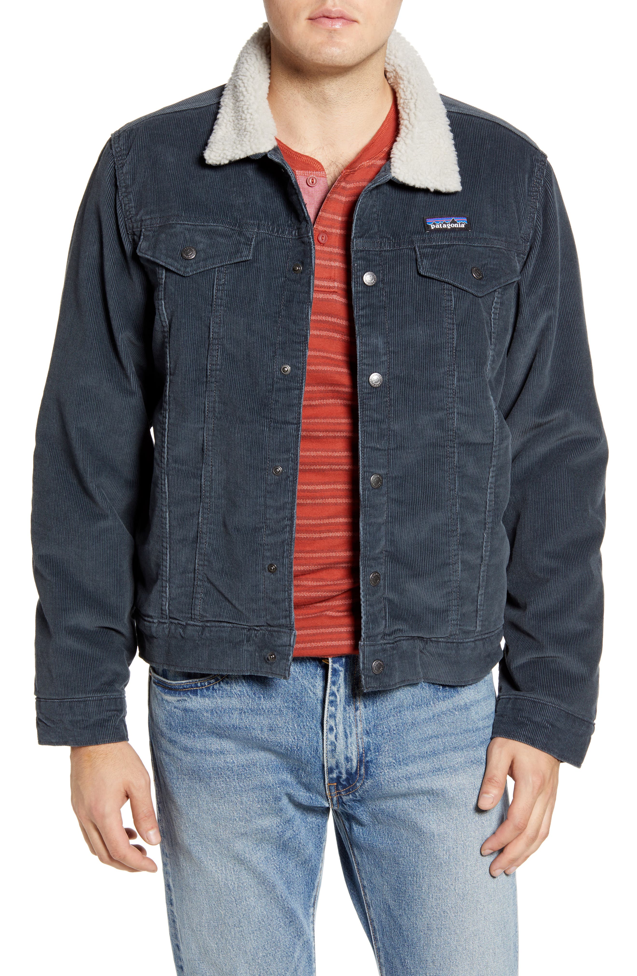 patagonia pile lined trucker jacket