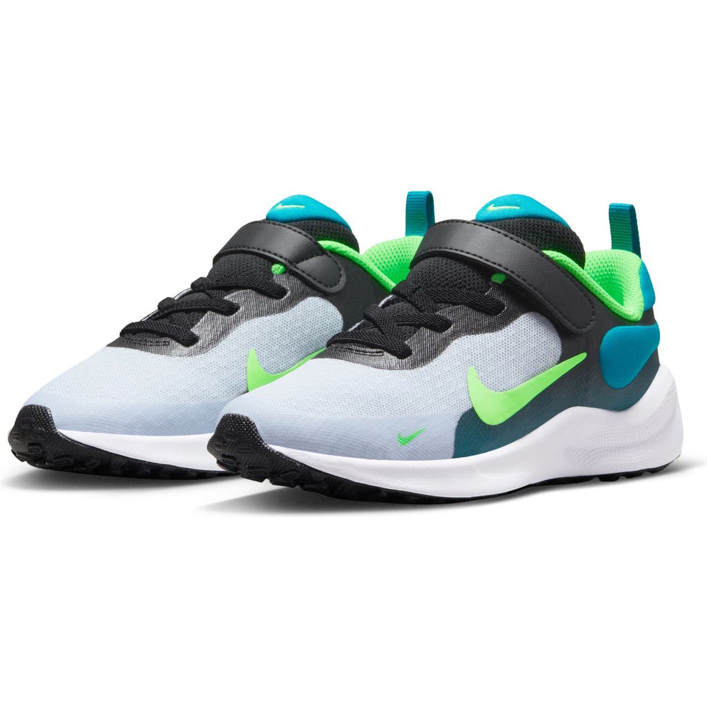 Shop Nike Revolution 7 Sneaker In Black/green Strike/grey