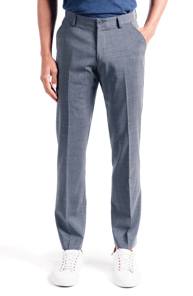 Good Man Brand Soho Slim Fit Flat Front Stretch Cotton Trousers Nordstrom