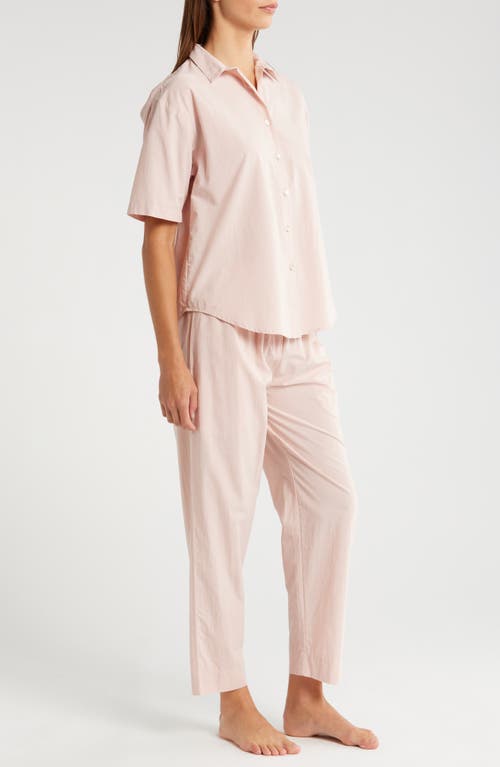 Shop Papinelle Madison Cotton Blend Pajamas In Ballet Pink