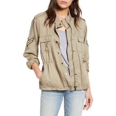 Rails Trey Print Utility Jacket, Green