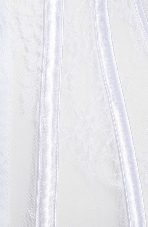 Shop Coquette Lace Waist Cincher In White