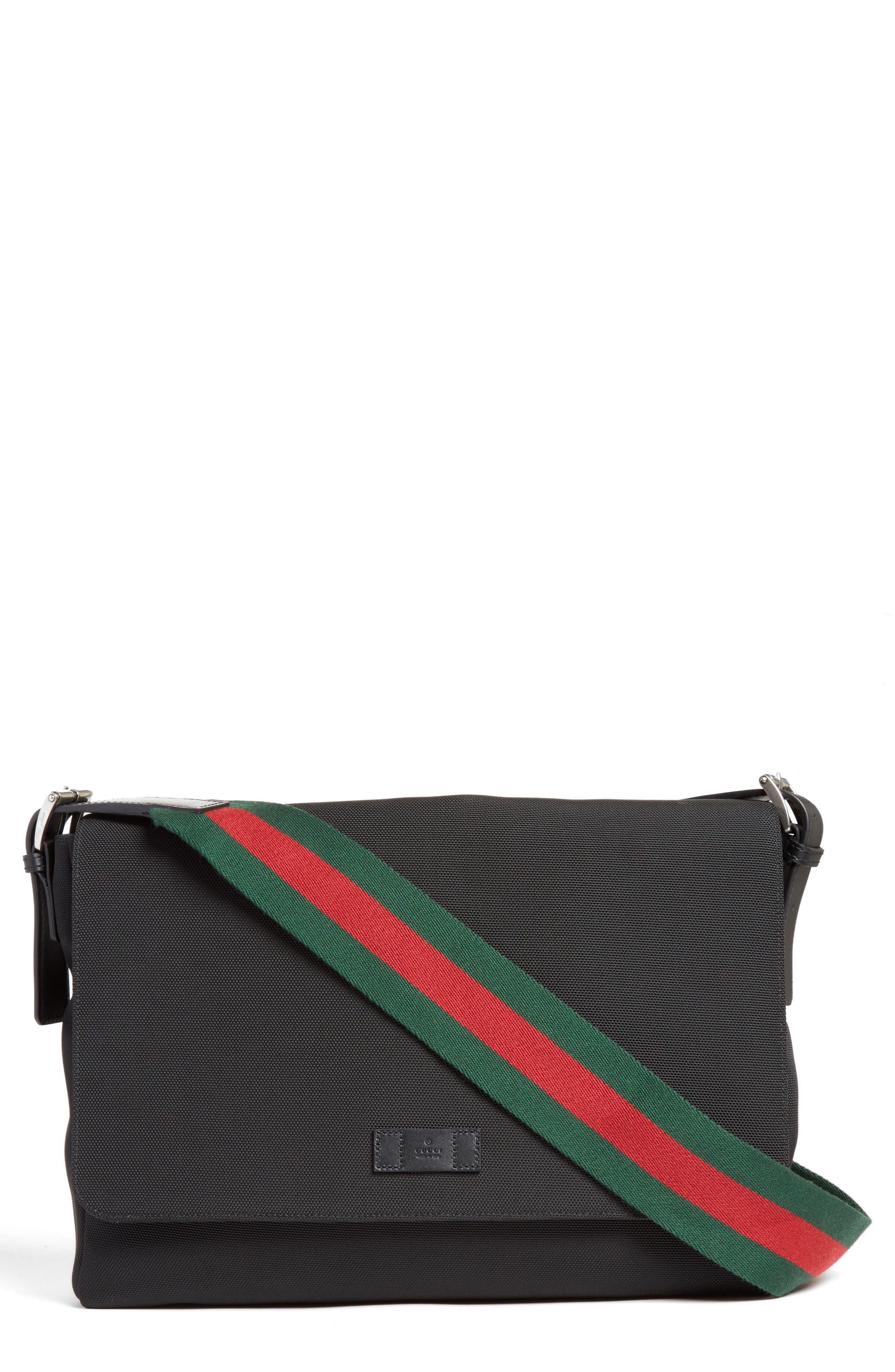 gucci techno canvas messenger bag