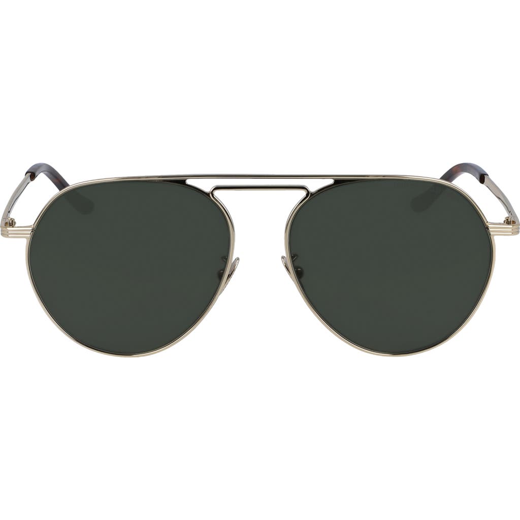 Cutler And Gross 56mm Aviator Sunglasses In Green