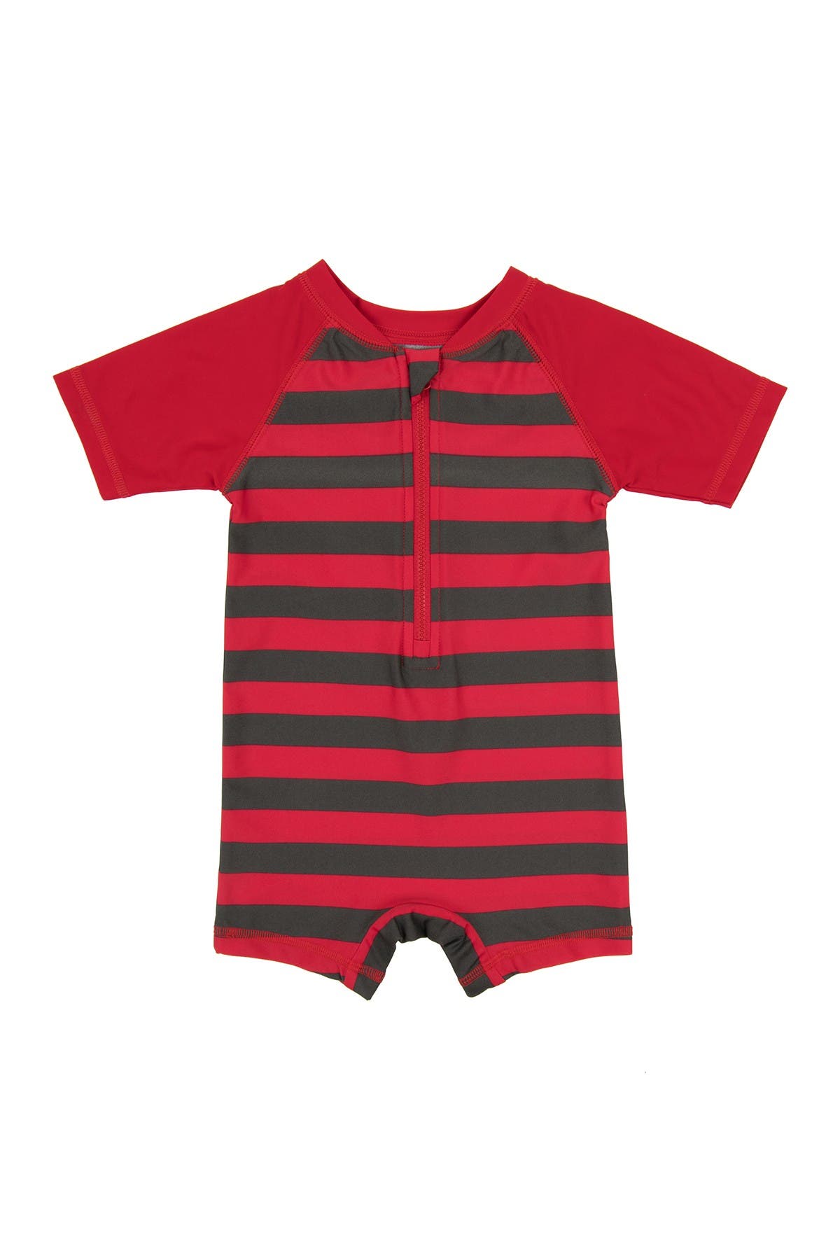 Leveret One Piece Upf 50 Rash Guard Red Grey Nordstrom Rack