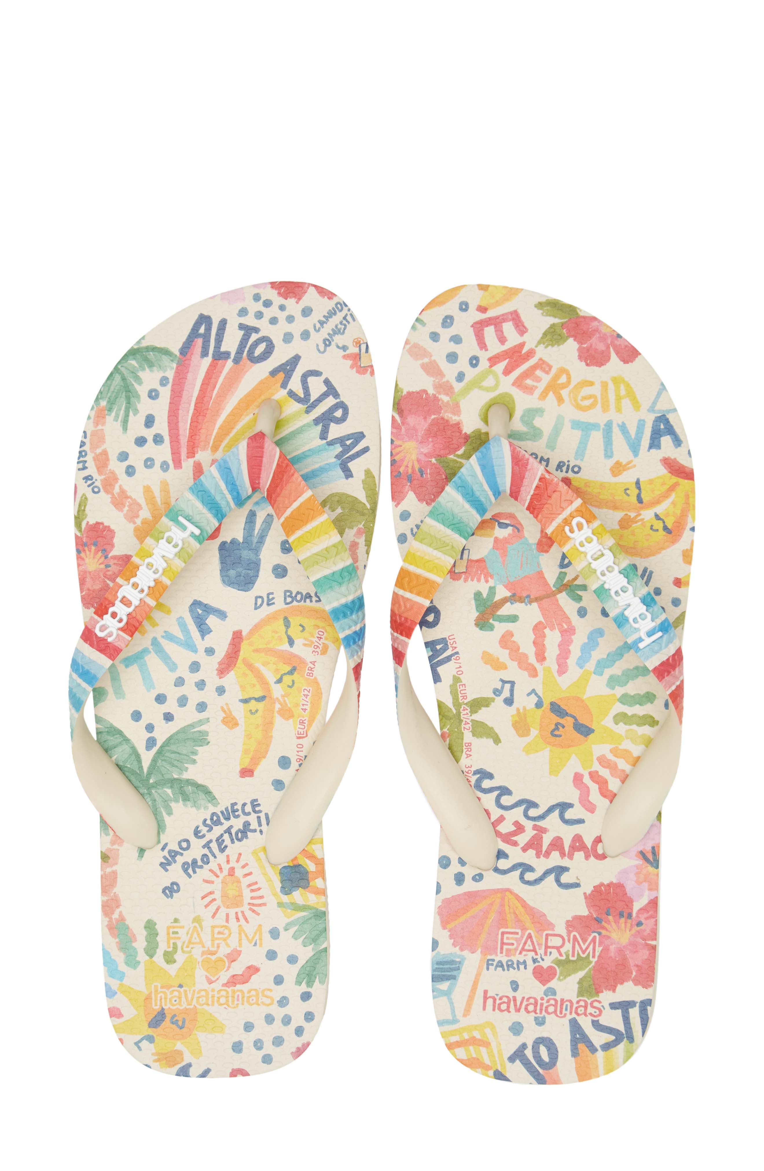 havaianas top farm tropical flip flops