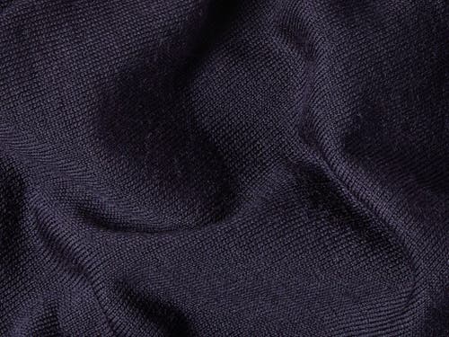 Robert Talbott Eastwood Quarter Zip Sweater In Navy With Gray Tipping