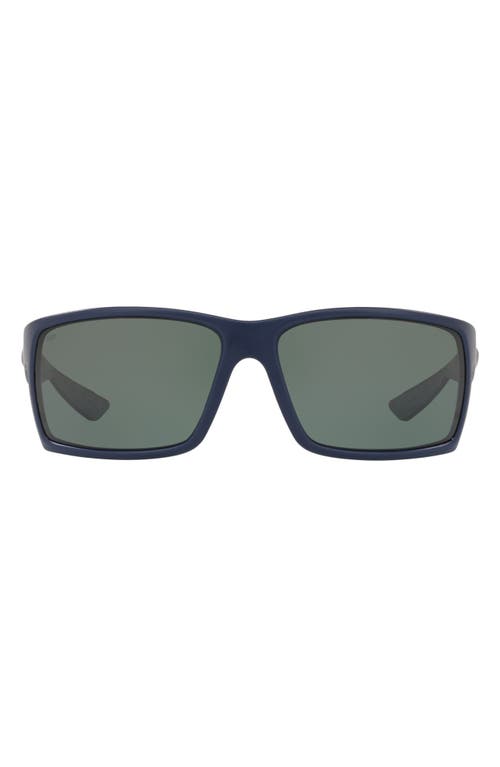 Costa Del Mar 64mm Polarized Rectangle Sunglasses in Blue at Nordstrom