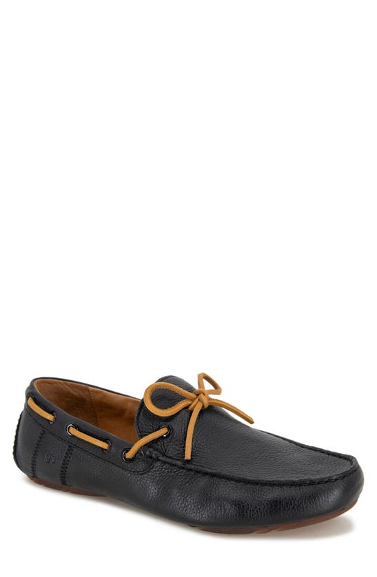 Gentle Souls By Kenneth Cole Nyle Driver Boat Shoe In Black