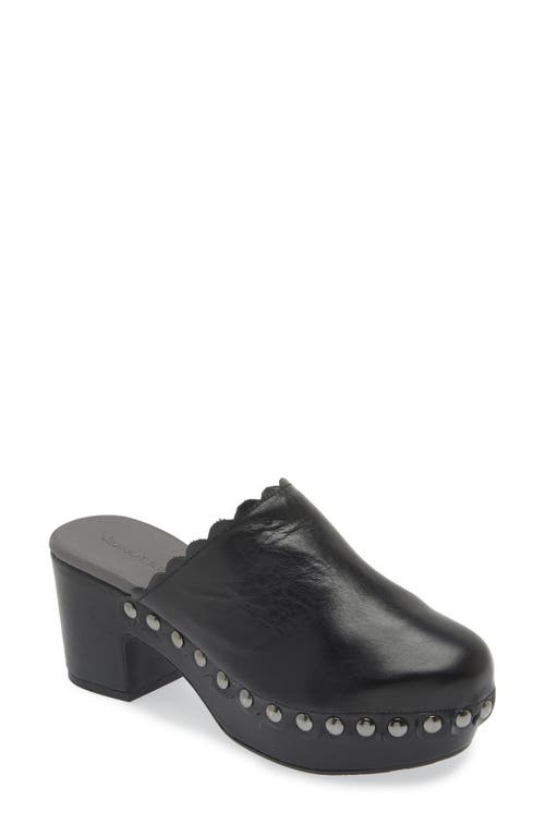 Shop Chocolat Blu Genoa Platform Clog In Black Leather