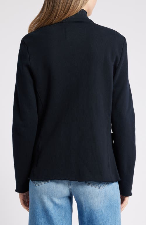 Frank & Eileen Dublin Cotton Fleece Blazer In British Royal Navy