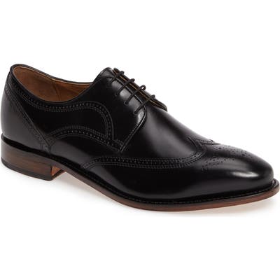 Johnston & Murphy Collins Wingtip, WW - Black