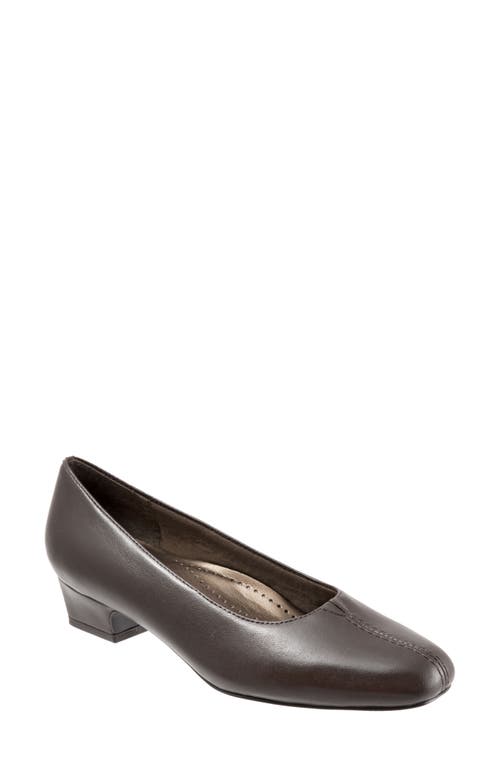 Shop Trotters 'doris' Pump In Brown Leather