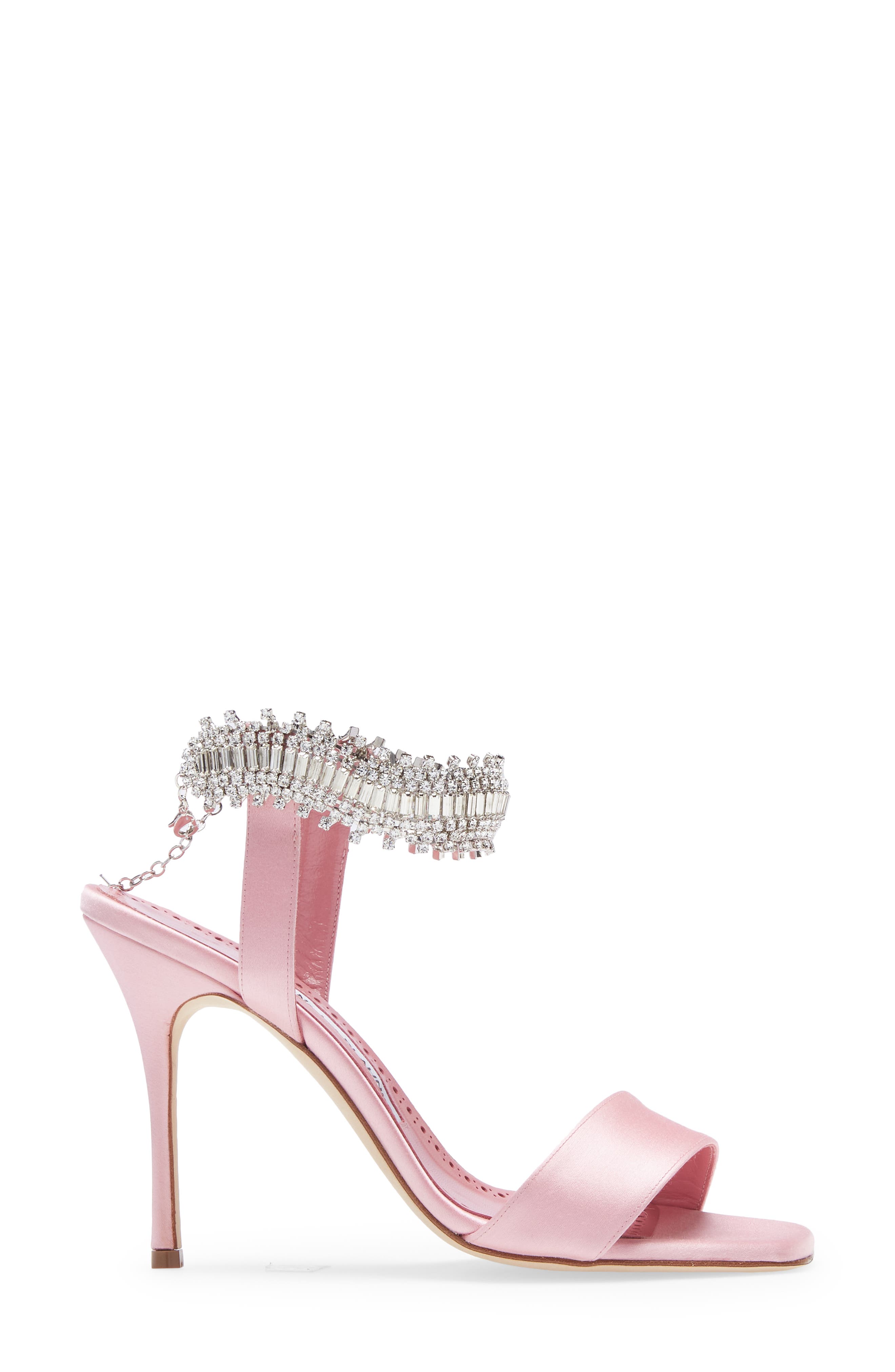 Manolo Blahnik Parinasan Crystal Strap 