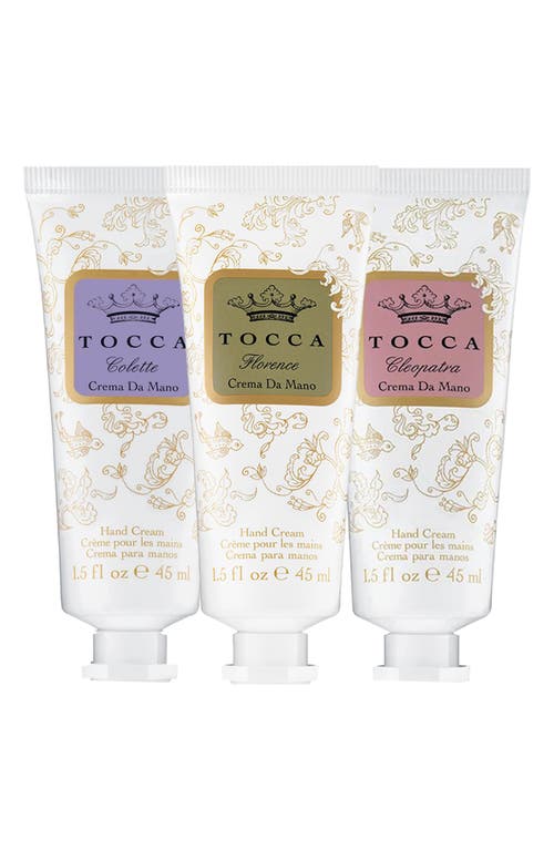 Tocca Wonders Crema Veloce Hand Cream Trio (limited Edition) $36 Value In White