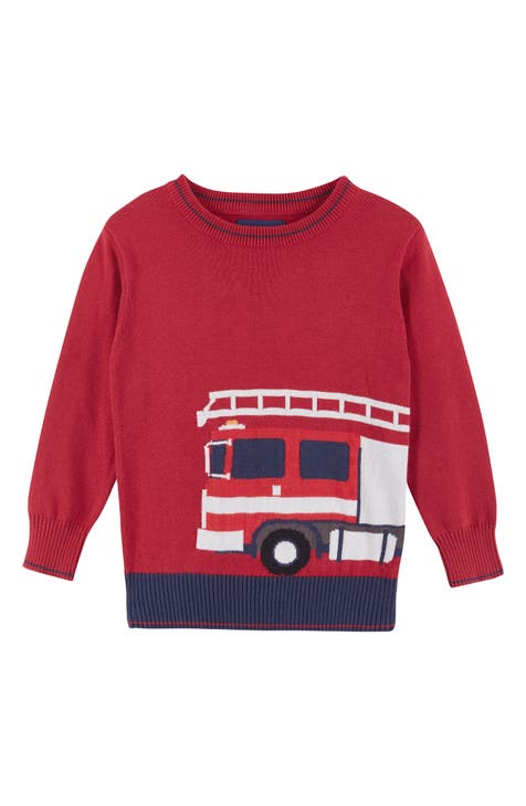 Kids' Truck Jacquard Knit Sweater (Toddler & Little Kid)