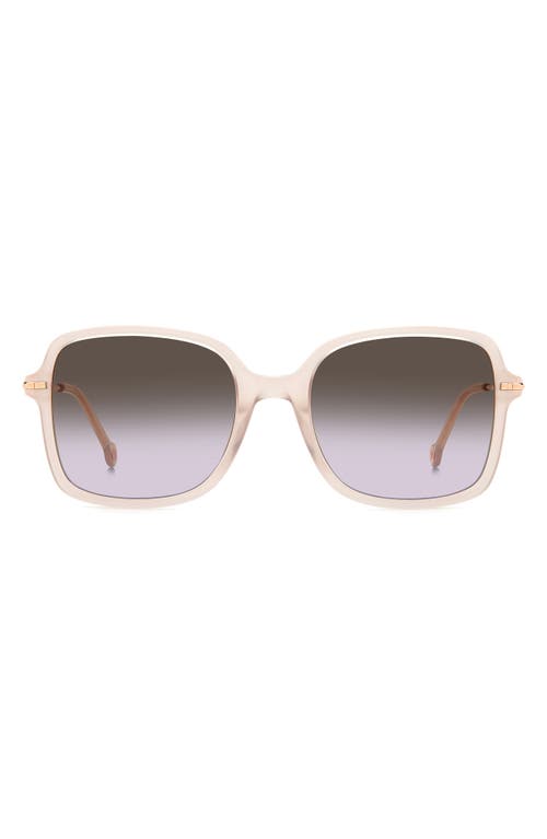 Carolina Herrera 55mm Square Sunglasses In Beige/brown Violet
