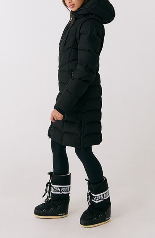 Shop Lole Berri 700 Fill Power Down Jacket With Removable Sleeves In Black