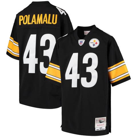 TROY POLAMALU 43 Pittsburgh Steelers Vintage Football Jersey 