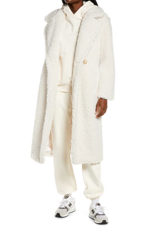 UGG(r) Gertrude Double Breasted Teddy Coat in Winter White