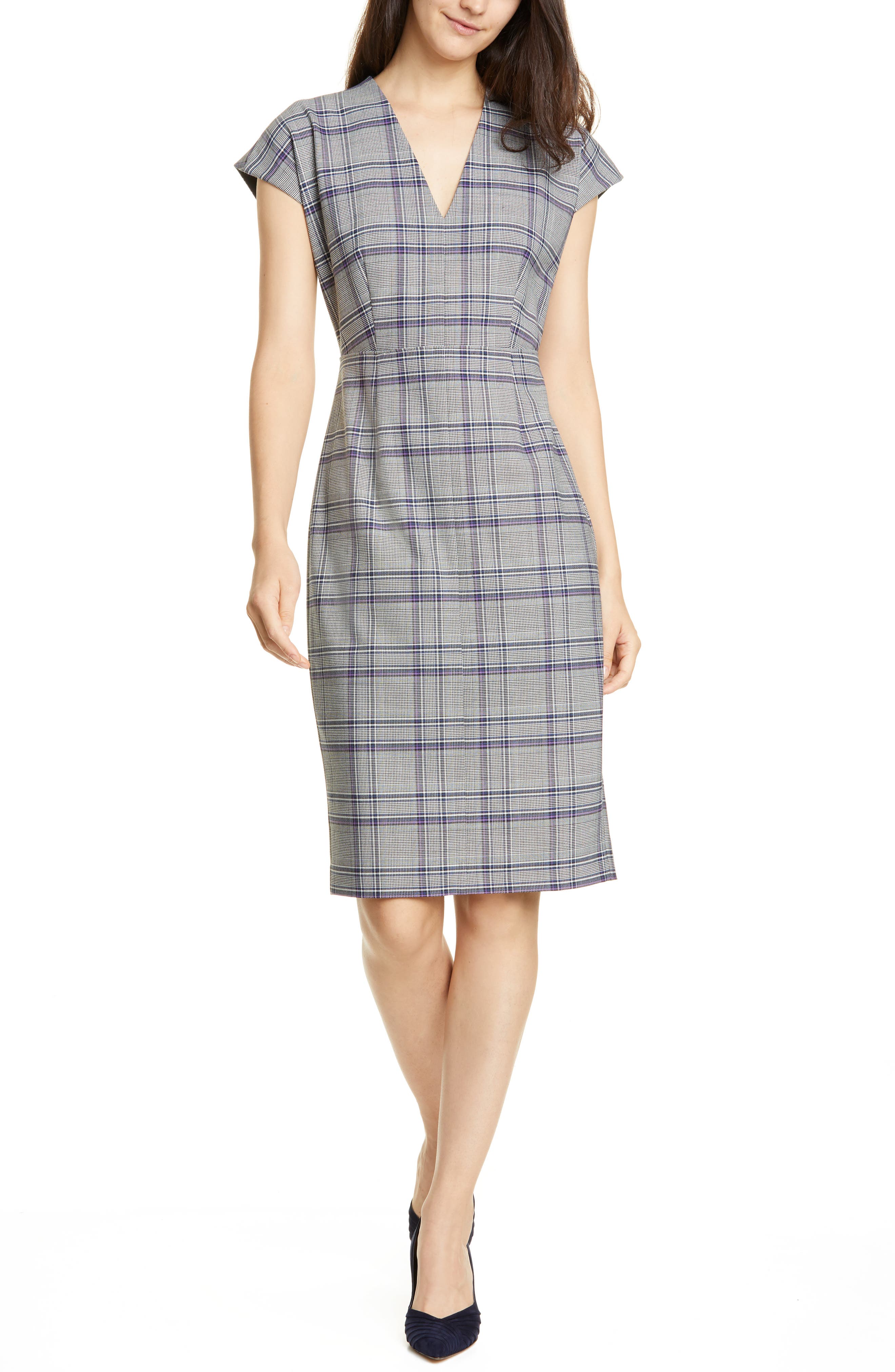 tartan sheath dress