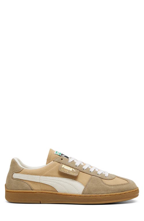 Shop Puma Super Team Low Top Sneaker In Sand Dune-frosted Ivory