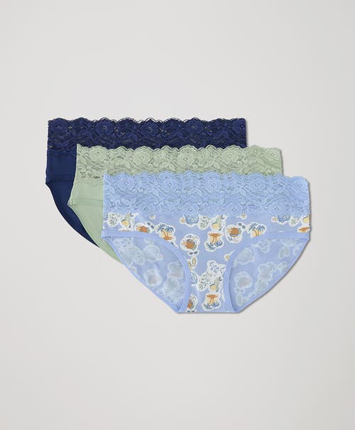 PACT PACT ORGANIC LACE WAIST BRIEF 3-PACK 