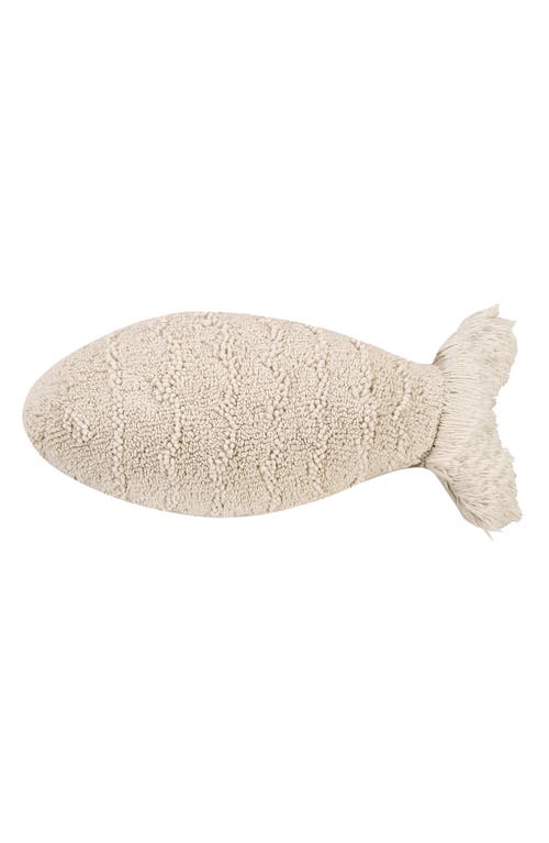 Lorena Canals Fish Cushion in Natural at Nordstrom