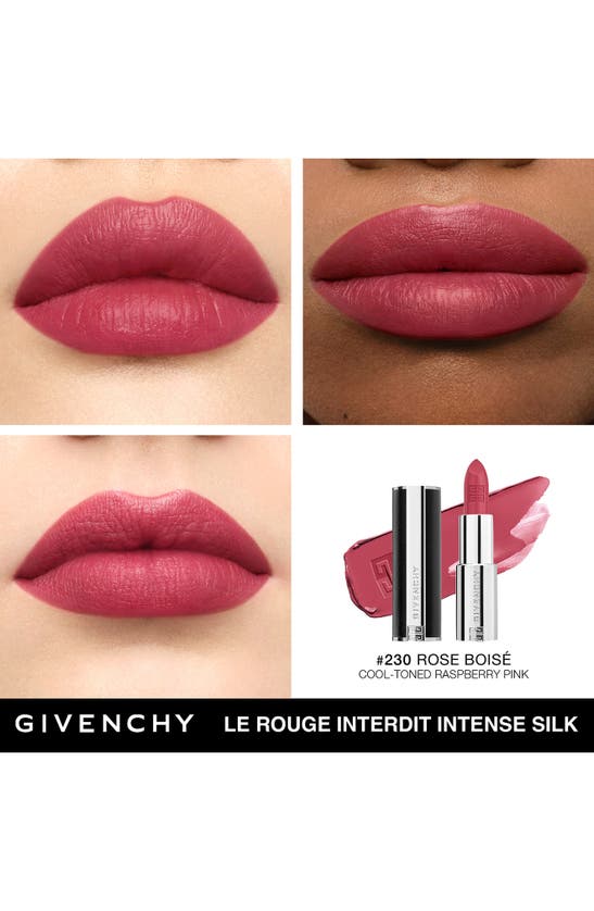 Shop Givenchy Le Rouge Interdit Silk Lipstick In 230 Cold Rosewood