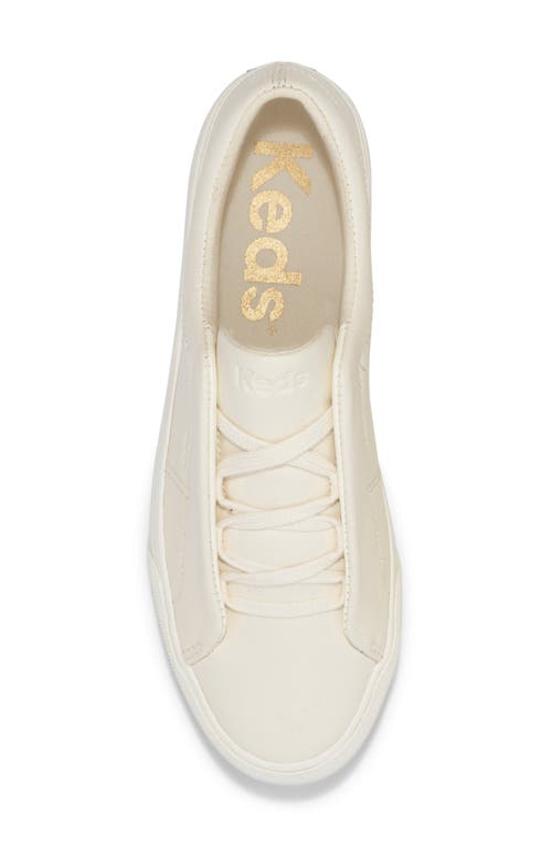 Shop Keds ® Remi Platform Sneaker In Egret Leather