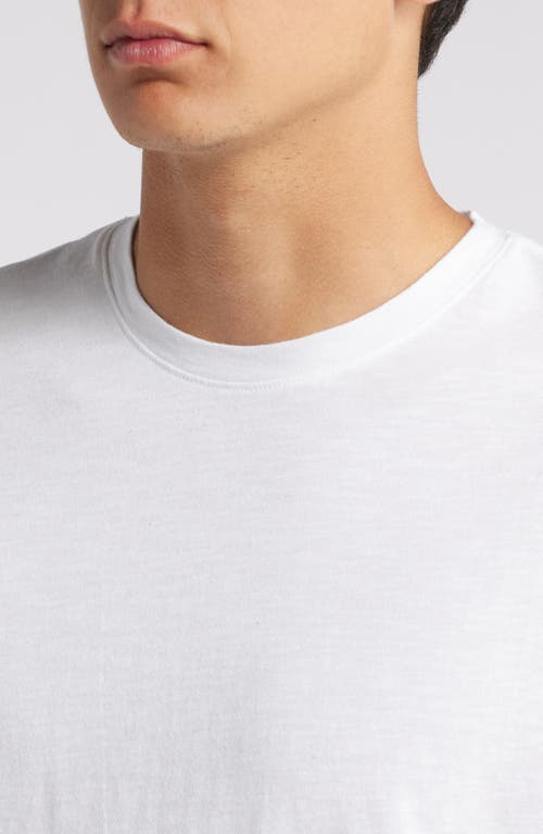Treasure & Bond Lived In Slub Jersey Crewneck T-shirt In White